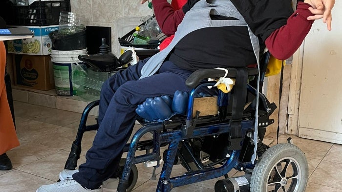 Carlos Ignacio Sánchez, a 27-year-old man with cerebral palsy living in an institution for people with disabilities in Montevideo, Uruguay.