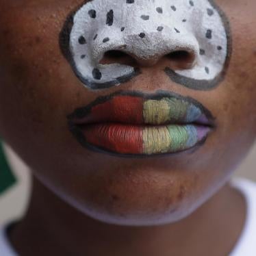 A young lesbian woman at an LGBT community center in Accra, Ghana.