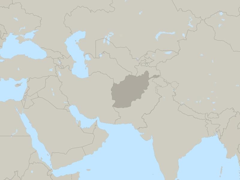 Afghanistan country page map