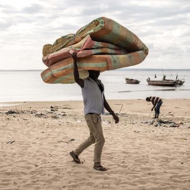 man. walking. beach. cabo delgado. mozambique. 