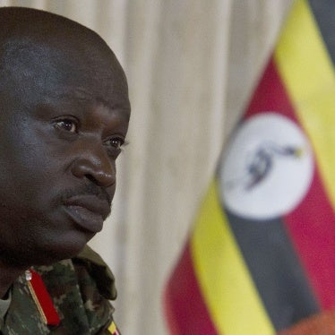 Then-Brig. Gen. Peter Elwelu of Uganda Peoples’ Defence Forces gives an interview at Mbarara military base, Uganda, on February 7, 2014.