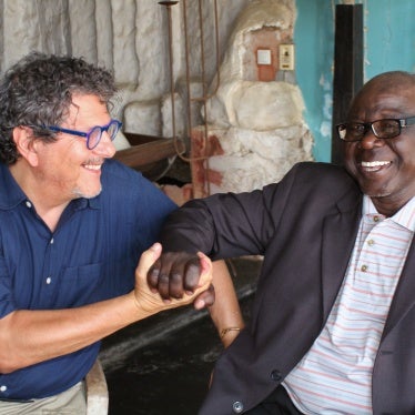 Reed Brody, left, and Souleyman Guengueng, in Dakar, Senegal, July 13, 2015.