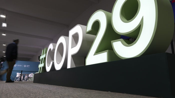 The COP29 U.N. Climate Summit in Baku, Azerbaijan, November 9, 2024. 