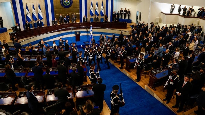 Plenary session at the Legislative Assembly of El Salvador, on June 1, 2023, in San Salvador, El Salvador