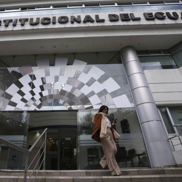 The Constitutional Court building, in Quito, Ecuador, February 7, 2024.