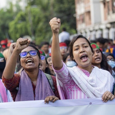 Students protest demanding a trial of former Prime Minister Sheikh Hasina in Dhaka, Bangladesh, August 13, 2024.