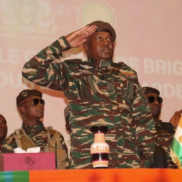 The head of Niger's military junta, Brig. Gen. Abdourahamane Tiani, attends the opening of the commission responsible for conducting the national conference in Niamey, February 15, 2025.