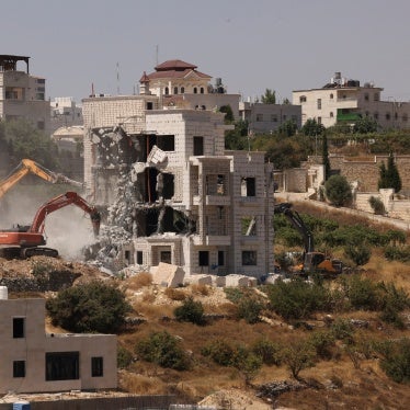 Israeli authorities demolish a Palestinian home under construction in the city of Hebron in the Israeli occupied West Bank. July 25, 2024.