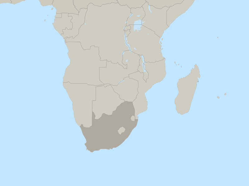 map of South Africa